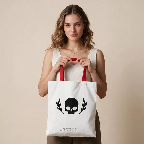 White_Skull_Graphic_Tote_Bag_For_Unisex