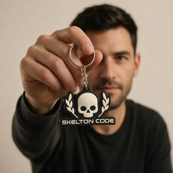 Black_Skull_Keychain_For_Unisex