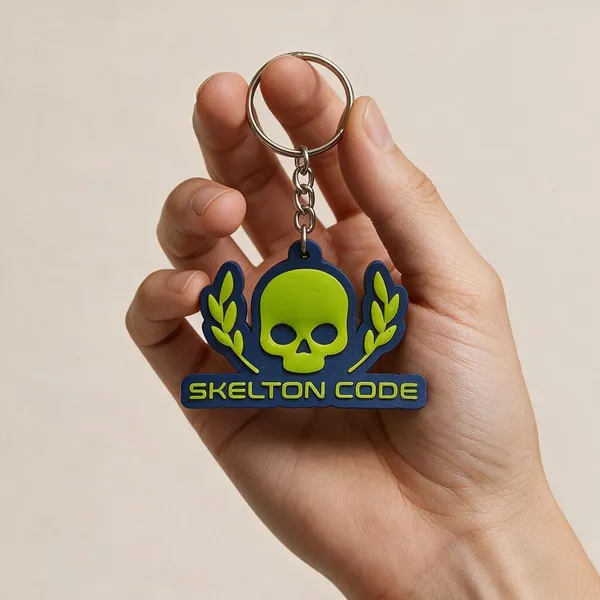 Green_Skull_Keychain_For_Unisex