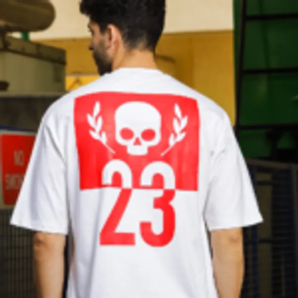 Logo_23_Crew_Neck_Tee_White_Unisex