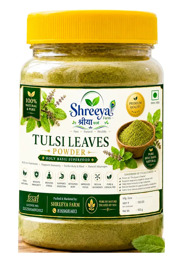 Shreeya_Farm_Tulsi_Leaves_Powder_100_G