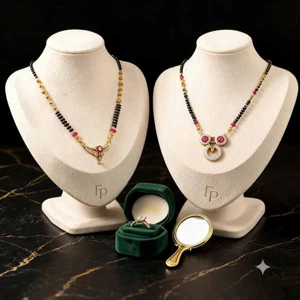 Gold_Tone_Pink_Accent_Mangalsutra_Duo