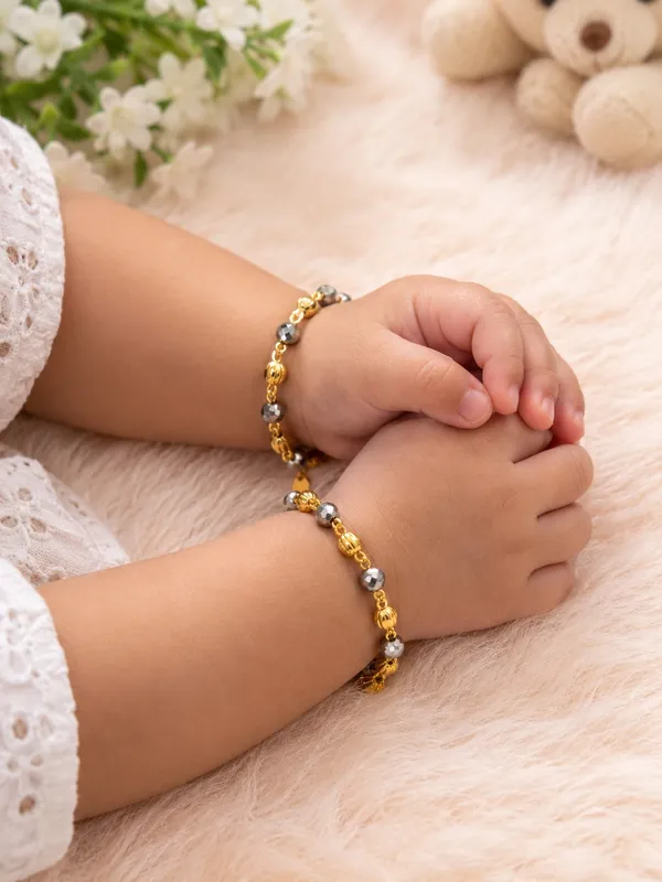 Gold_Tone_And_Silver_Tone_Beaded_Bracelet_Set_for_Babies
