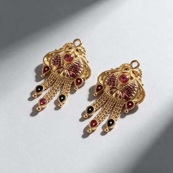 Gold_Tone_Copper_Embellished_Traditional_Drop_Earrings_For_Women
