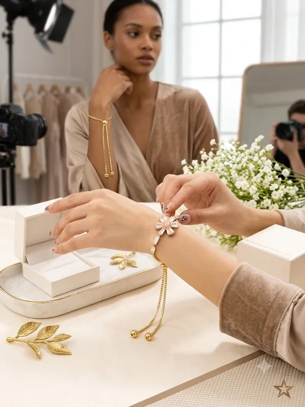Gold_Tone_Bow_Design_Bracelet_for_Women