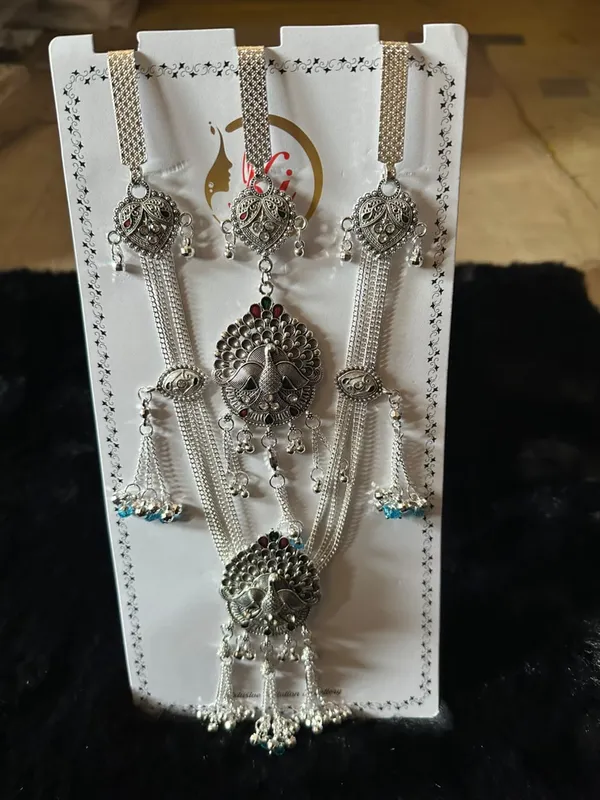 Silver_Oxidised_Peacock_Jewellery_Set_for_Women