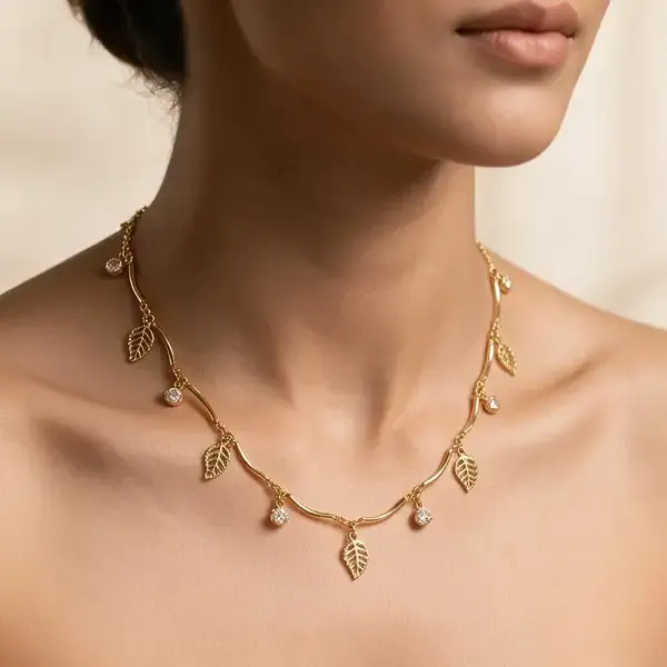 Gold_Tone_Copper_Necklace_And_Haath_Phool_Duo_For_Women