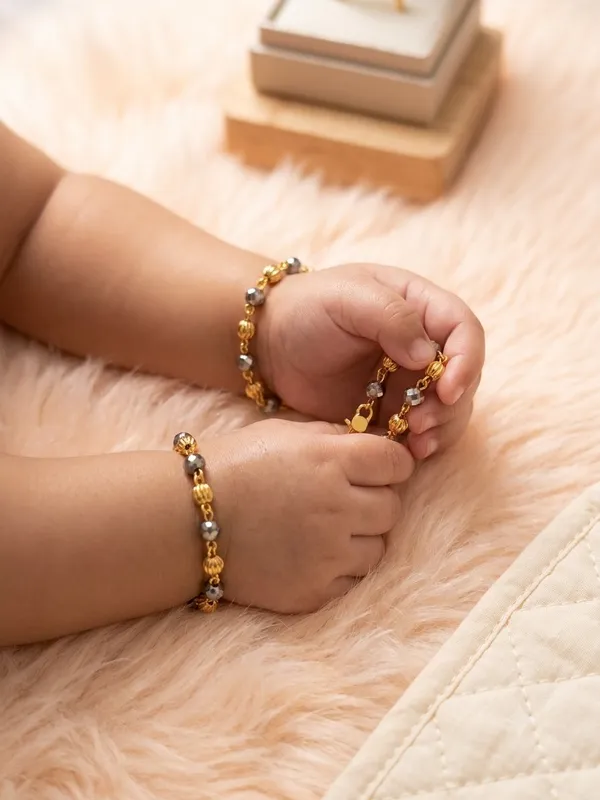 Gold_Tone_And_Silver_Tone_Beaded_Bracelet_Set_for_Babies