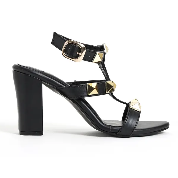 Black_Studded_Block_Heel_Sandals_For_Women