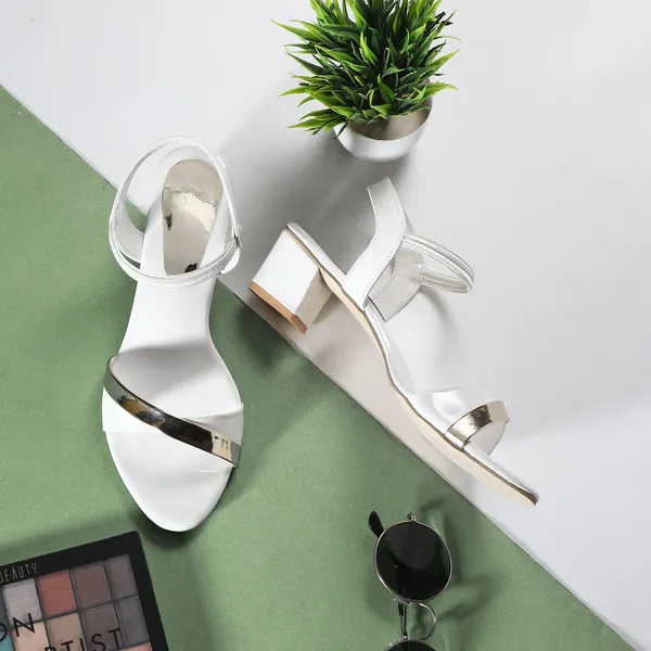 White_Block_Heel_Sandals_For_Women