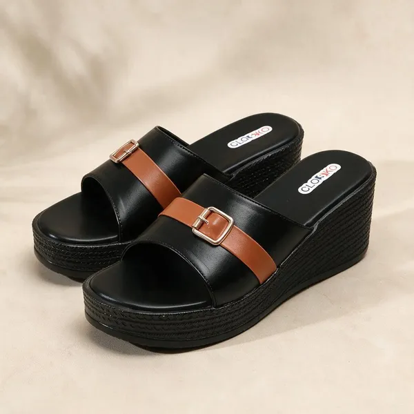 Black_Synthetic_Wedge_Slip-On_Sandals_For_Women