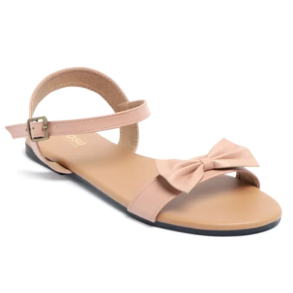 Pink_Synthetic_Flat_Sandals_For_Women