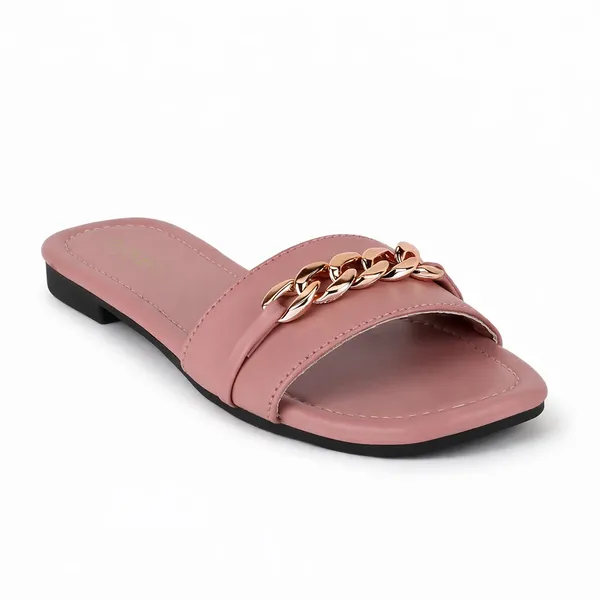 Pink_Synthetic_Flat_Sandals_For_Women