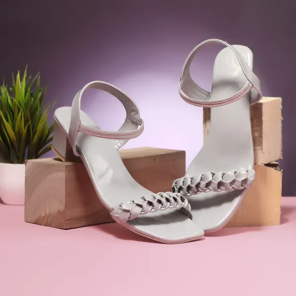 Silver_Braided_Block_Heel_Sandals_For_Women