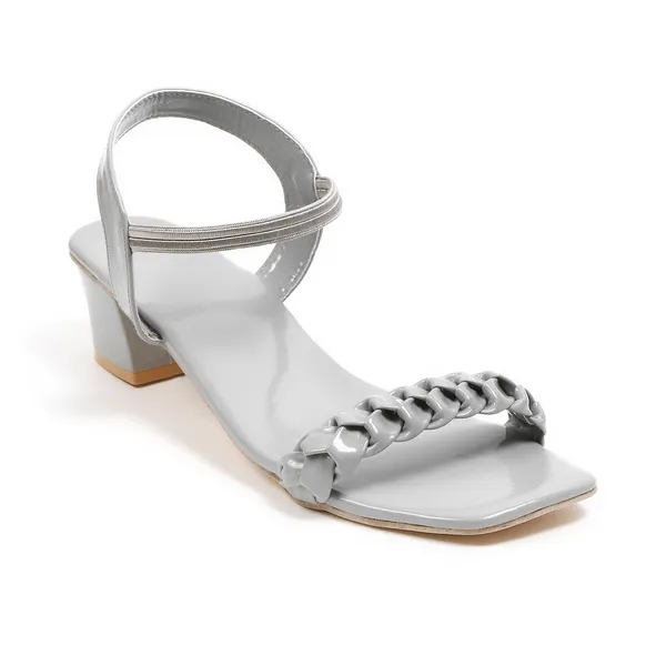 Silver_Braided_Block_Heel_Sandals_For_Women