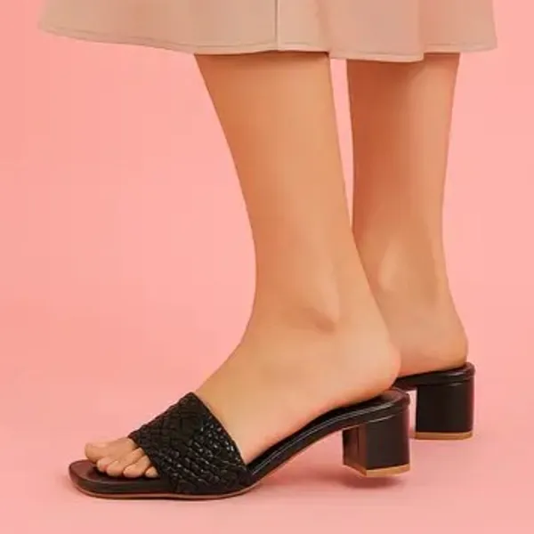 Black_Woven_Block_Heel_Sandals_For_Women