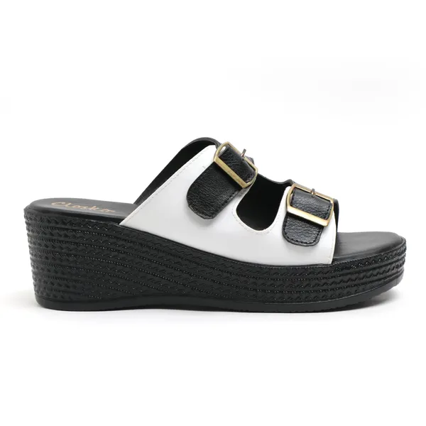 Black_Synthetic_Leather_Wedge_Sandals_For_Women