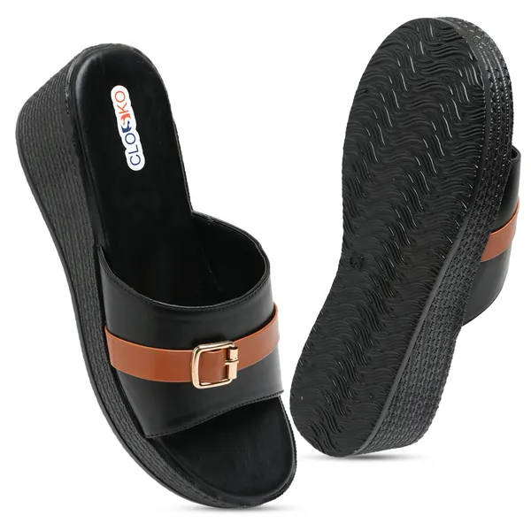Black_Synthetic_Wedge_Slip-On_Sandals_For_Women