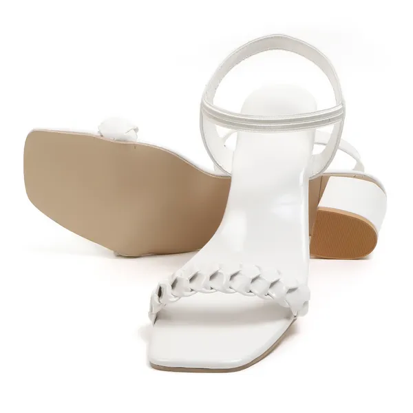 White_Block_Heel_Ankle_Strap_Sandals_For_Women