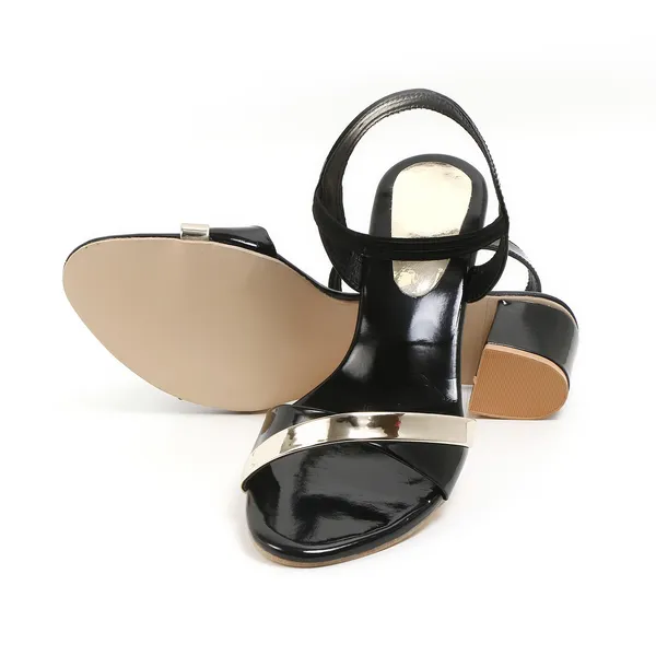 Black_Synthetic_Block_Heel_Sandals_For_Women