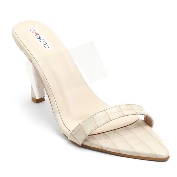 Cream_Pointed_Toe_Heeled_Mule_For_Women
