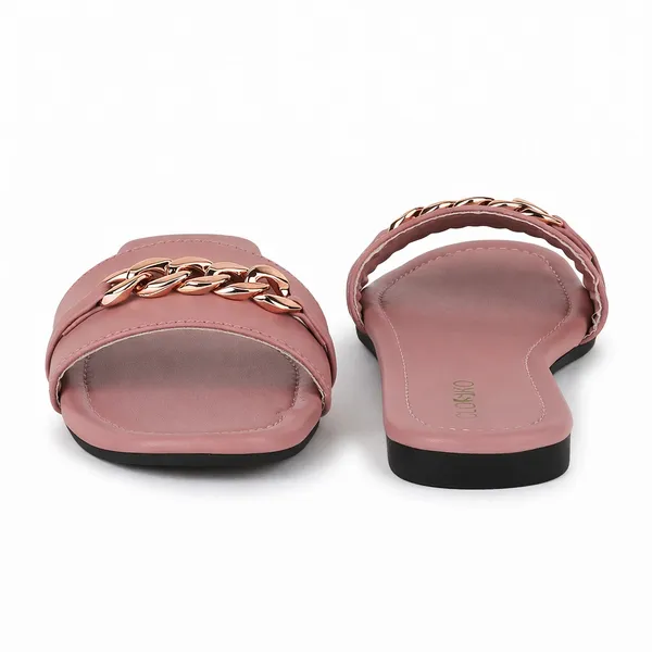 Pink_Synthetic_Flat_Sandals_For_Women