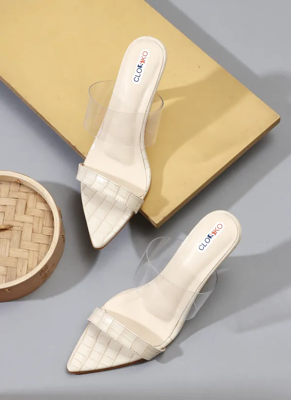 Cream_Pointed_Toe_Heeled_Mule_For_Women