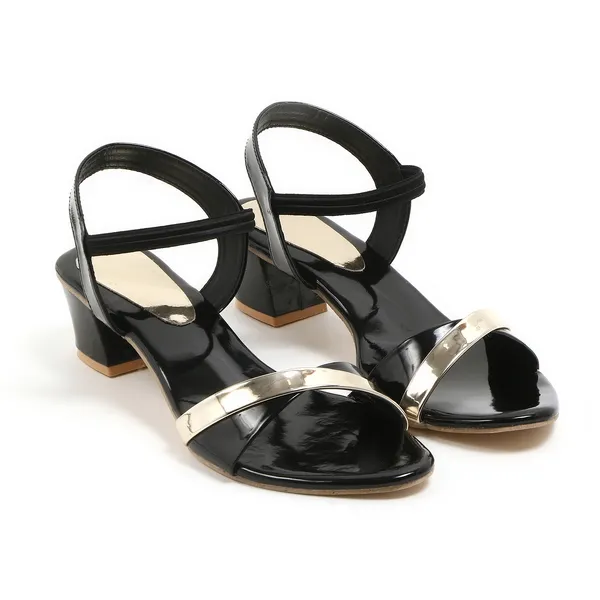 Black_Synthetic_Block_Heel_Sandals_For_Women