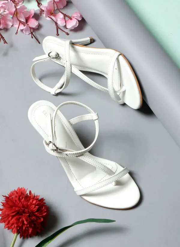 White_Strappy_Heeled_Sandals_For_Women