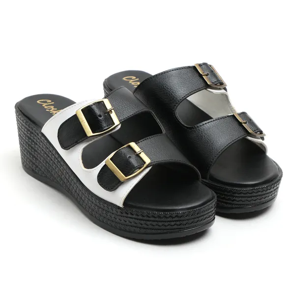 Black_Synthetic_Leather_Wedge_Sandals_For_Women