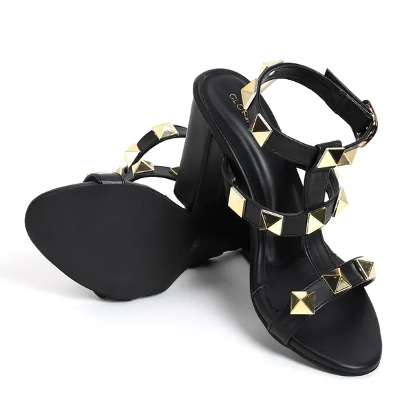 Black_Studded_Block_Heel_Sandals_For_Women
