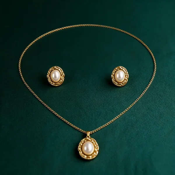 Golden_Alloy_Pearl_Oval_Pendant_Necklace_And_Earrings_Set_For_Women