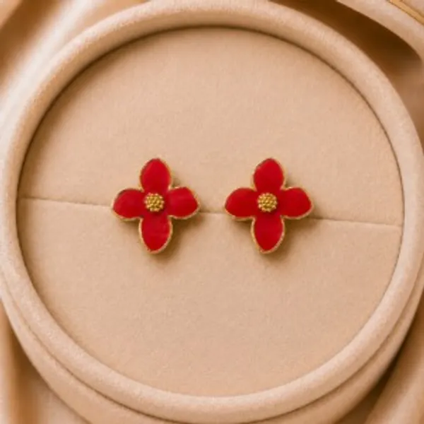 Red_Flower_Stud_Earrings_for_Women