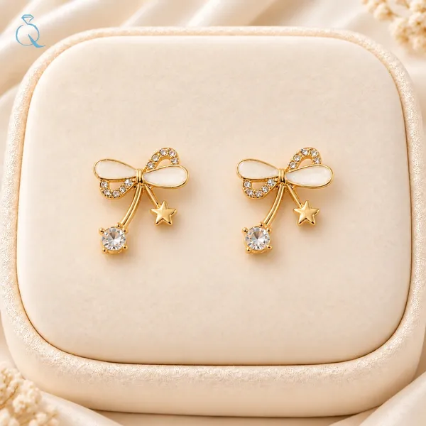 Gold-Tone_Crystal_Bow_Stud_Earrings_for_Women