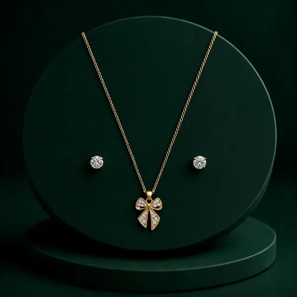 Golden_Alloy_Butterfly_Pendant_Necklace_And_Earrings_Set_For_Women