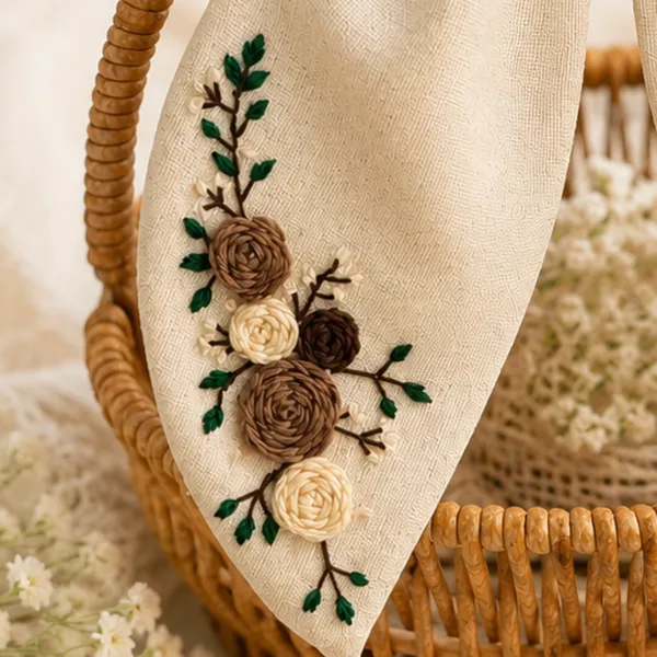 Beige_Fabric_Floral_Embroidered_Bow_Headband_For_Women