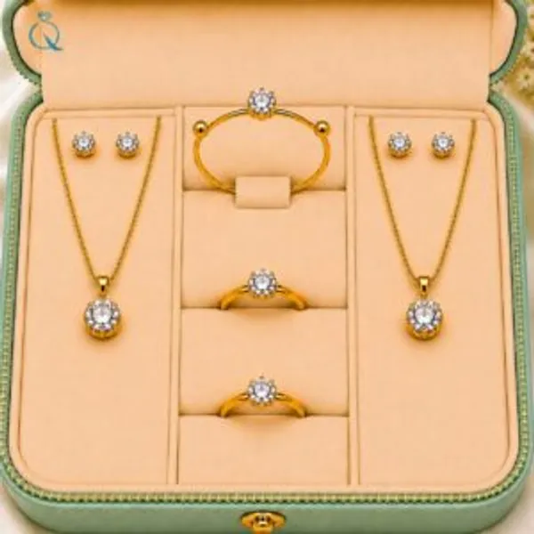 Gold-Tone_Necklace_And_Jewellery_Set_for_Women
