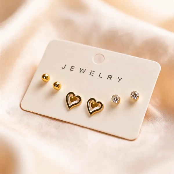 Golden_Alloy_Ball_Heart_And_Crystal_Stud_Earrings_Set_For_Women