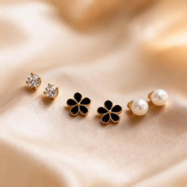 Golden_Alloy_Crystal_Pearl_And_Floral_Stud_Earrings_Set_For_Women