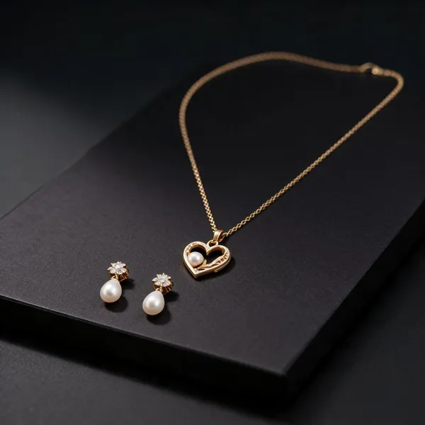 Golden_Alloy_Heart_Teardrop_Necklace_And_Earrings_Set_For_Women
