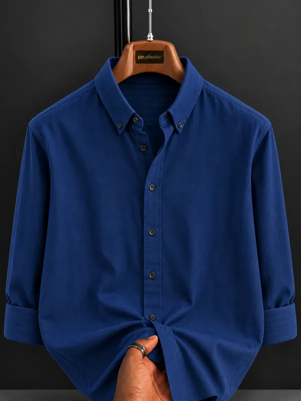 Navy_Textured_Regular_Fit_Shirt_for_Men
