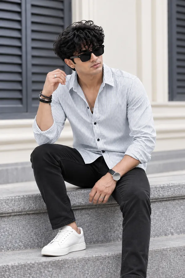 White_Striped_Regular_Fit_Shirt_for_Men