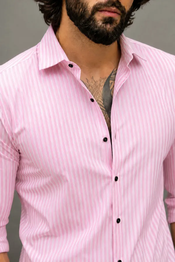Pink_Striped_Button_Down_Shirt_for_Men