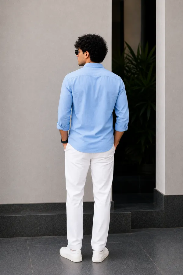 Light_Blue_Solid_Regular_Fit_Shirt_For_Men