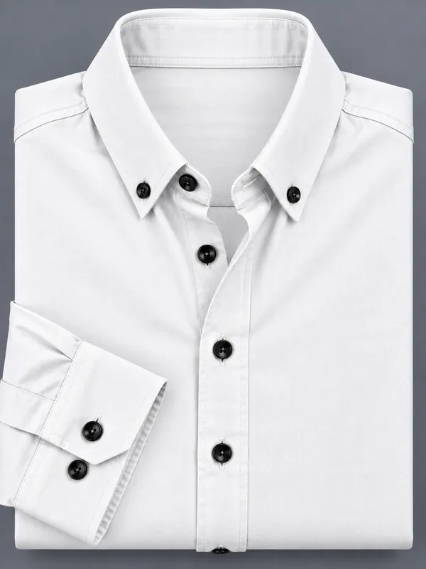 White_Full_Sleeve_Button_Down_Shirt_for_Men