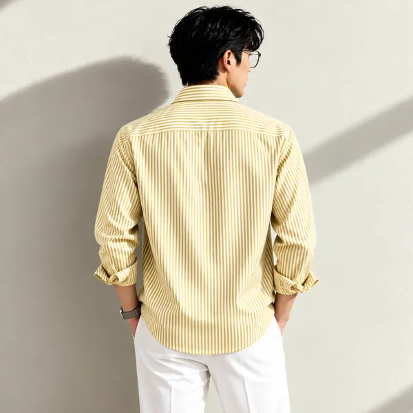 Yellow_Cotton_Regular_Fit_Striped_Shirt_for_Men