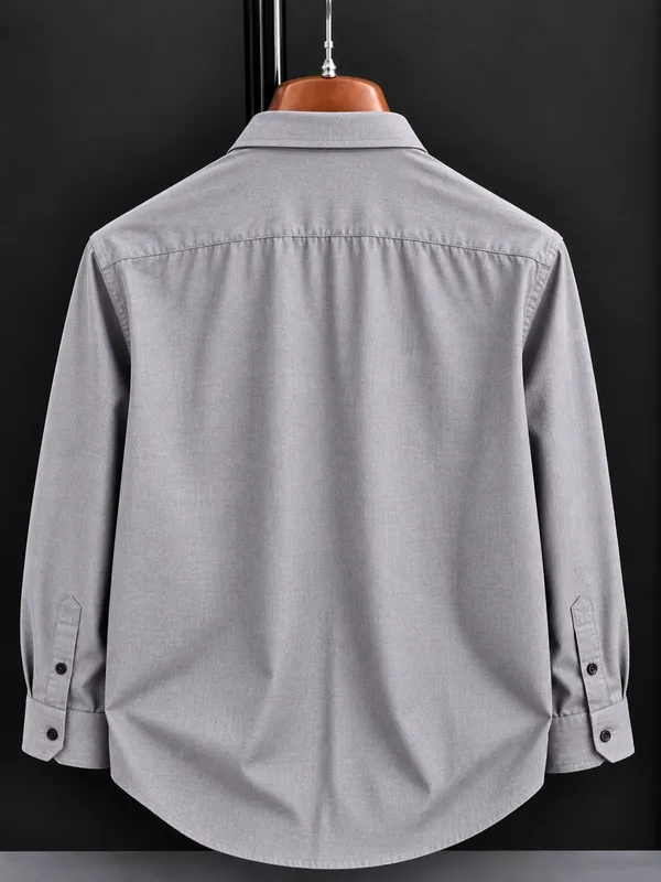 Grey_Button_Down_Long_Sleeve_Shirt_for_Men