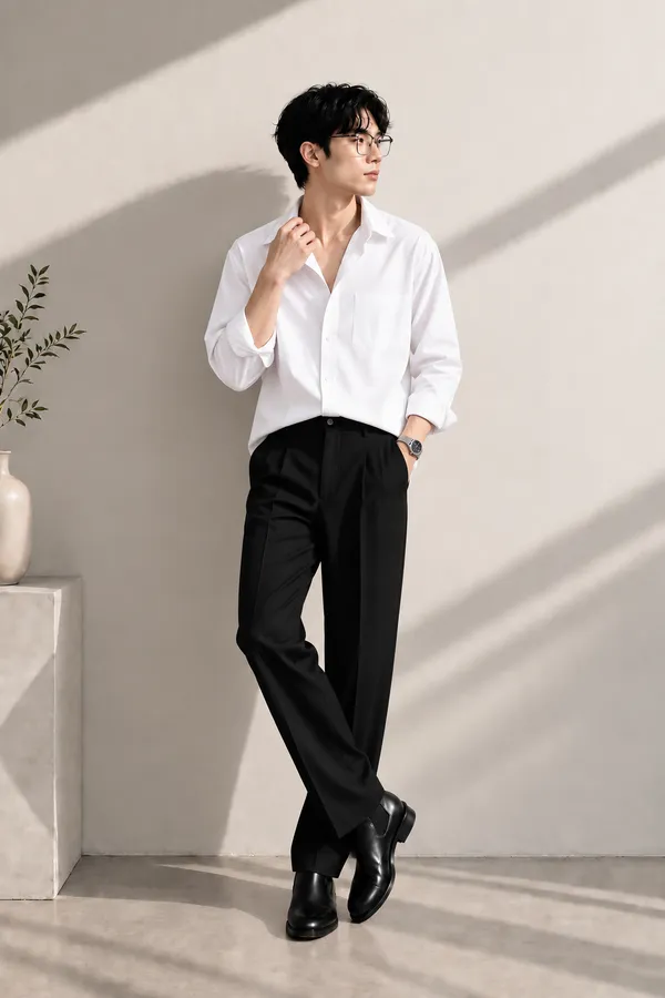 White_Full_Sleeve_Casual_Shirt_For_Men