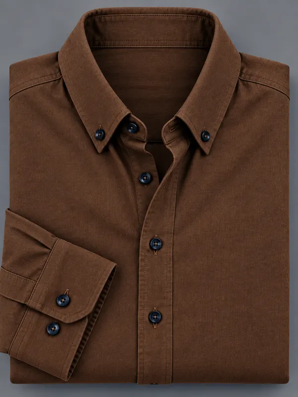Brown_Full_Sleeve_Button_Down_Shirt_for_Men