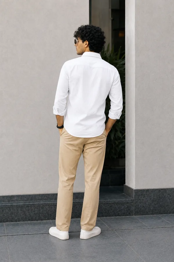 White_Casual_Fit_Shirt_for_Men